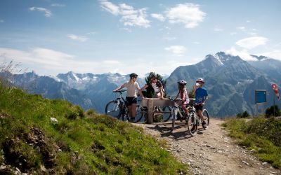 Rast mit traumhaften Bergblick