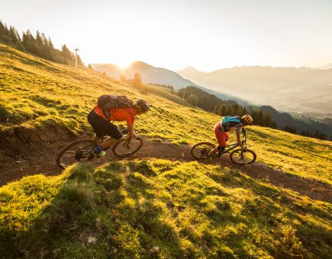 Fleckalm Trail in Kirchberg, Tyrol, in the Kitzbühel Alps