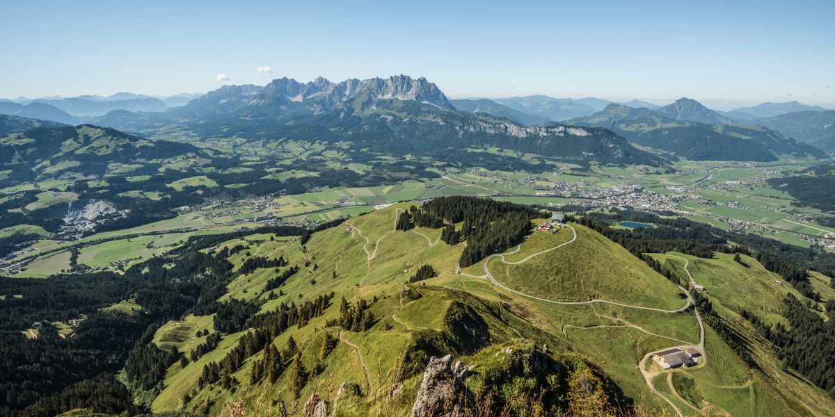 Blick vom kitzbueheler Horn auf den Wilden-Kaiser