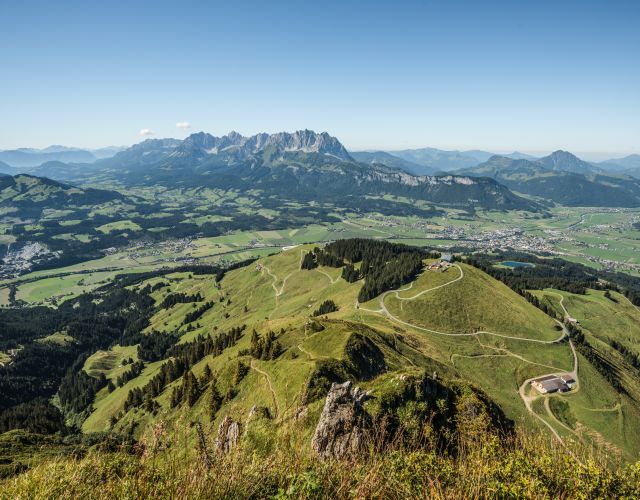Vista dal Kitzbüheler Horn al Wilden Kaiser