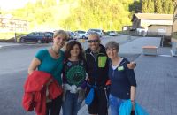 Das Team 1 bei der iPad Rallye durch St. Johann