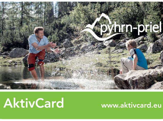 Mit der Phyrn-Priel AktivCard bekommst Du in Deinem Urlaub im Explorer Hotel Hinterstoder viele Vorteile, wie z.B. kostenlose Fahrten mit den Bergbahnen.