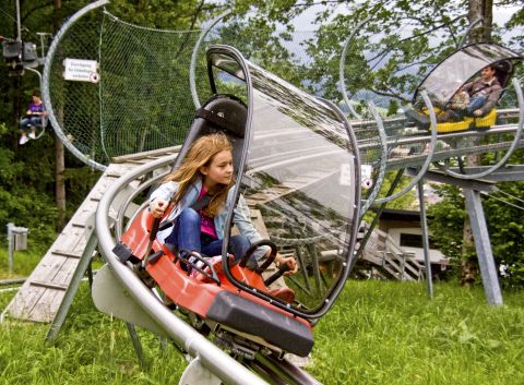 Alpská horská dráha na dobrodružné hoře Wurbauerkogel nabízí zábavu pro objevitele všech věkových kategorií. Během túry zpět do údolí si můžete užít ryzí akci na letní sáňkařské dráze.