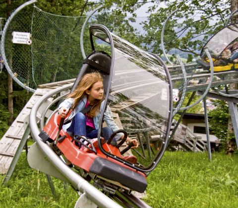 Spaß für die großen und kleinen Entdecker bietet der Alpine Coaster am Erlebnisberg Wurbauerkogel. Action pur kannst Du bei Deiner Wandertour auf der Fahrt zurück ins Tal mit der Sommerrodelbahn erleben.