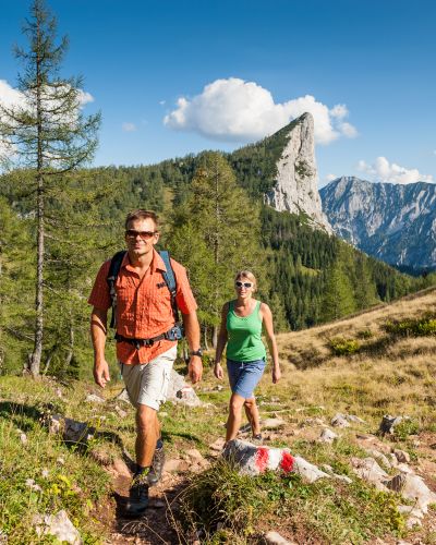 Aufstieg zur Wurzeralm in der Ferienregion Pyhrn-Priel