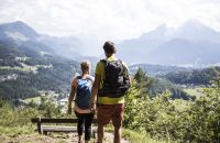 Blick auf die malerischen Berge in Berchtesgaden