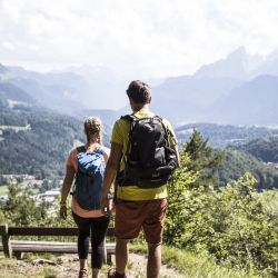 Blick auf die malerischen Berge in Berchtesgaden