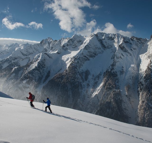 Zimowe wędrówki po górze Ahorn
