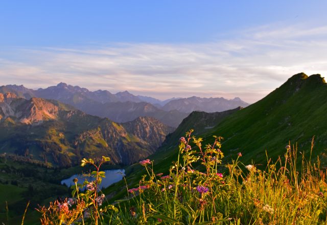 Ambiance du soir au lac Seealpsee
