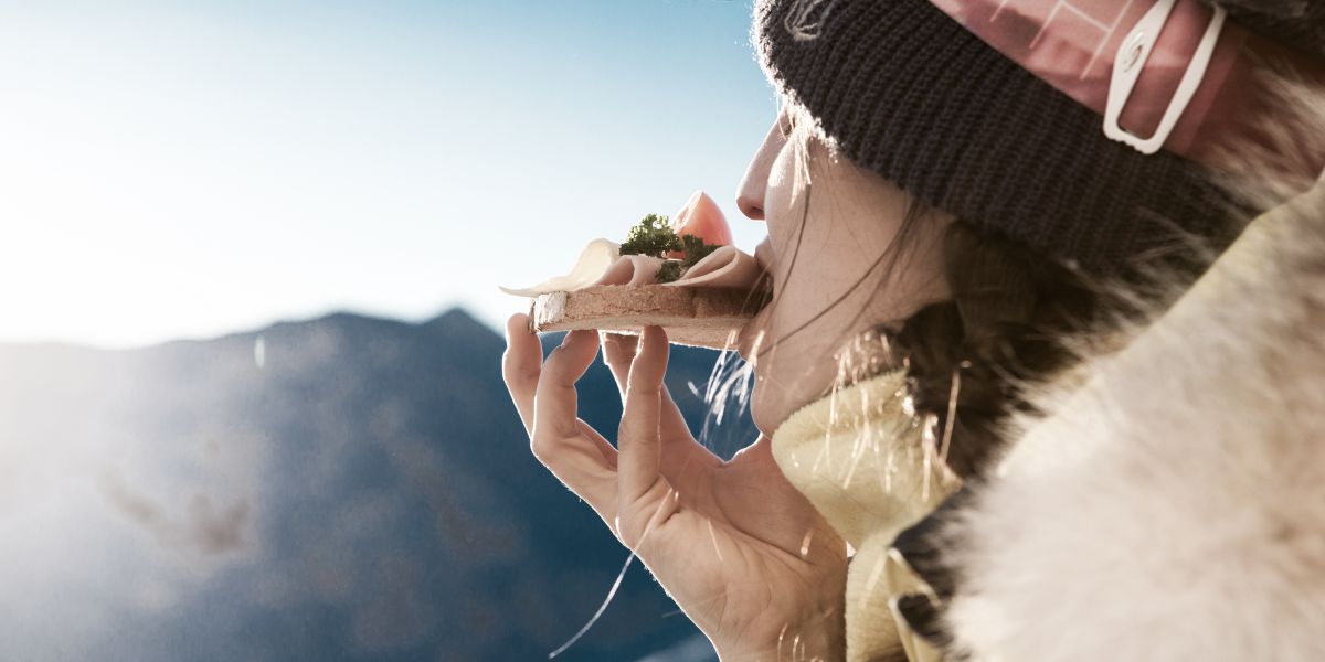 Leckeres Bergfrühstück in der Silvretta Montafon