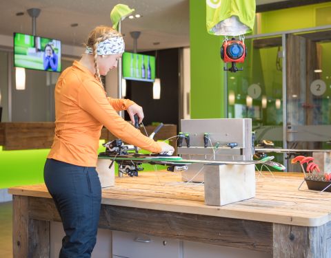 With our sports lockers and workbenches, you're ideally equipped for all your adventures. Nothing stands in the way of your adventure vacation!
