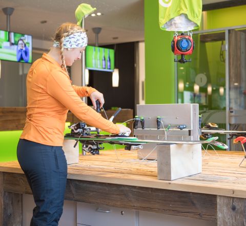 With our sports lockers and workbenches, you're ideally equipped for all your adventures. Nothing stands in the way of your adventure vacation!