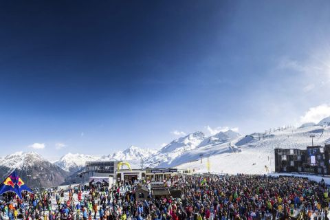 Finale des Electric Mountain Festivals in Sölden