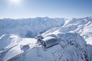 Winterpanorama über dem Gaislachkogl bei Sölden