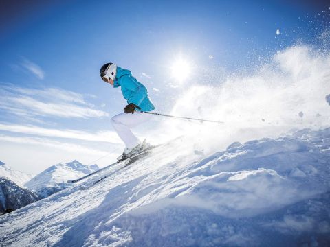 Bei diesen traumhaften Wetter- und Pistenverhältnissen macht der Skitag besonders viel Spaß. Einfach herrlich!