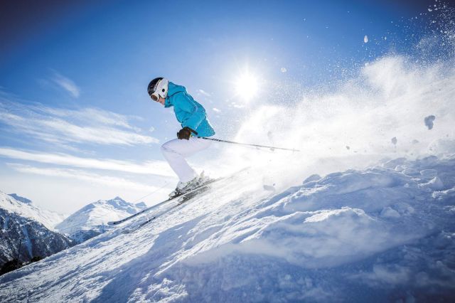 Bei diesen traumhaften Wetter- und Pistenverhältnissen macht der Skitag besonders viel Spaß. Einfach herrlich!