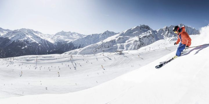 Perfekter Skitag in einem der zahlreichen Ötztaler Skigebiete