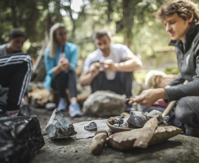 Whether young or old, big or small, the Ötzi Village attracts visitors with prehistoric buildings, hunting and working tools, and ancient domestic animal breeds. Immerse yourself in the exciting Stone Age world of 5,000 years ago.