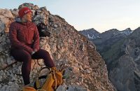 Explorer Buddy Chiara bei ihrer Sonnenaufgangstour zum Ebner Joch im Inntal