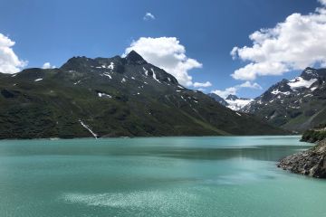 Silvretta Stausee an der Bielerhöhe im Montafon