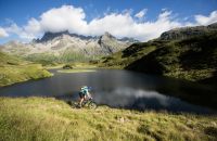Mountainbiken im Silbertal in Vorarlberg
