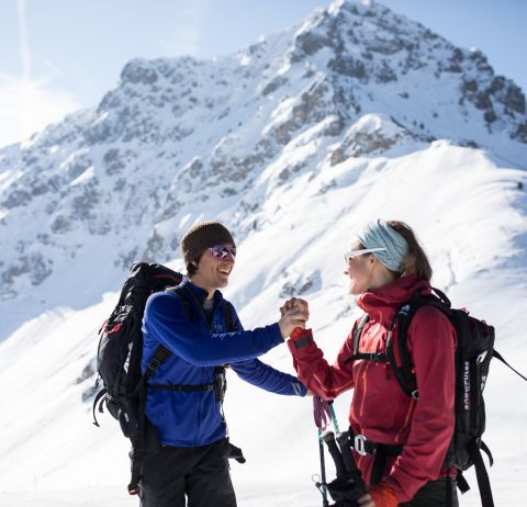 Lo sci alpinismo durante la vostra vacanza invernale sulle Alpi di Kitzbühel sarà doppiamente divertente!
