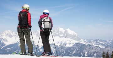 Skiing in the Kitzbühel Alps in Tyrol