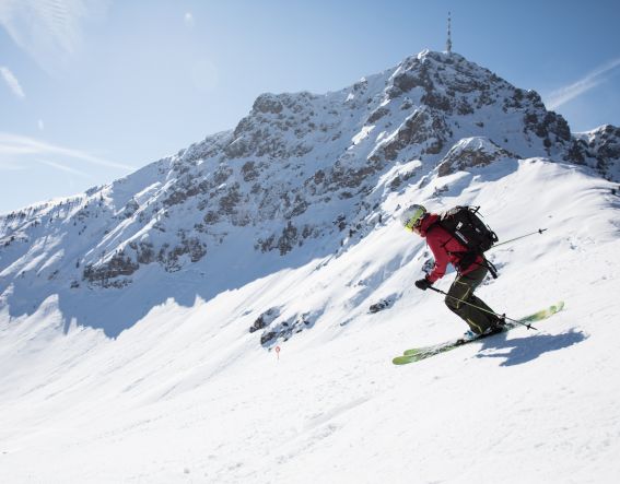 Abfahrtsspaß nach einer Skitour in Tirol