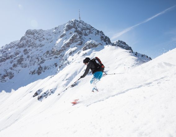 Die Abfahrt ist das Highlight jeder Skitour in St. Johann in Tirol!