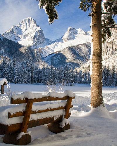 Der Schiederweiher im Winter