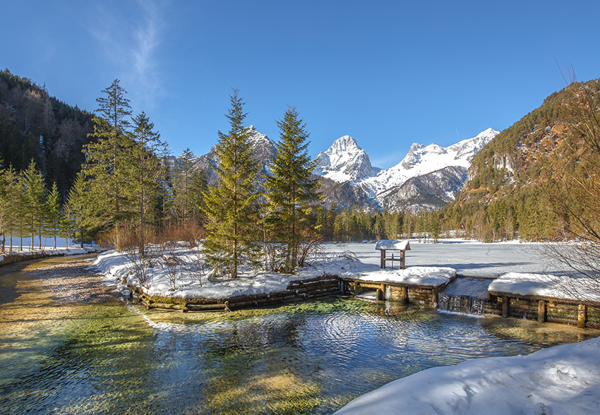 Schiederweiher mit Großem Priel & Spitzmauer