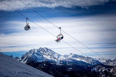 Mit der Bergbahn auf den Jenner zum Skifahren im Berchtesgadener Land