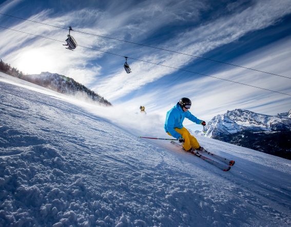 Skifahren am Jenner nahe des Explorer Hotel Berchtesgaden