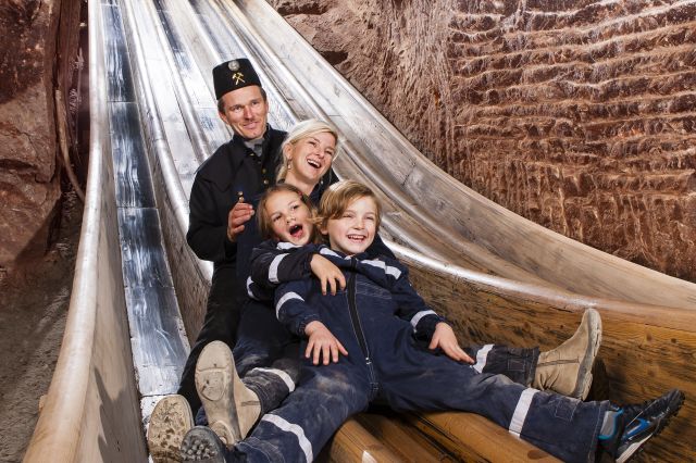 Rutsche im Salzbergwerk Berchtesgaden