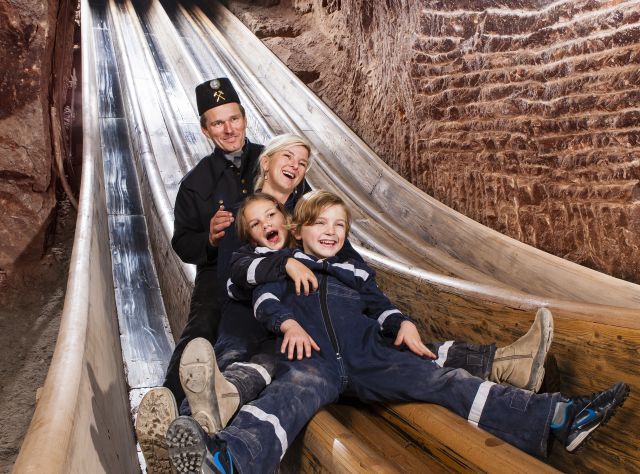 Slide in the Berchtesgaden salt mine