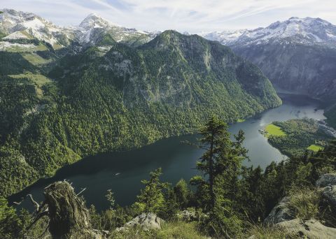 Vue du Königssee depuis l'Archenkanzel