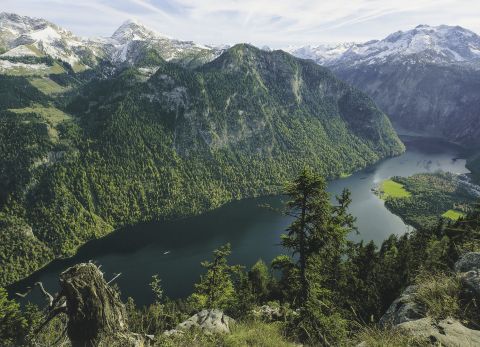 Blick auf den Königssee von der Archenkanzel