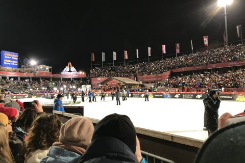 The sold-out Audi Arena at the opening competition in Oberstdorf