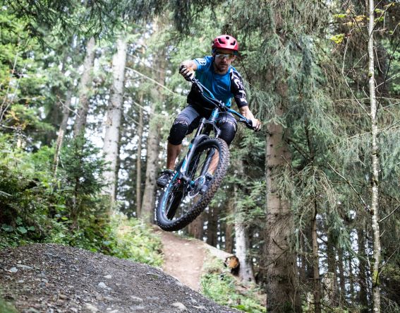 Action auf den Tiroler Mountainbike Trails