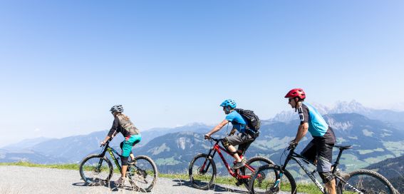 Radeln mit herrlicher Aussicht auf die Alpen