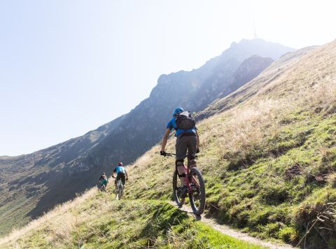 Esplorate le Alpi Tirolesi in bicicletta all'Explorer Hotel Kitzbühel a St. Johann. Qui troverete percorsi per mountain bike e potrete godere di magnifici panorami sulle montagne austriache.