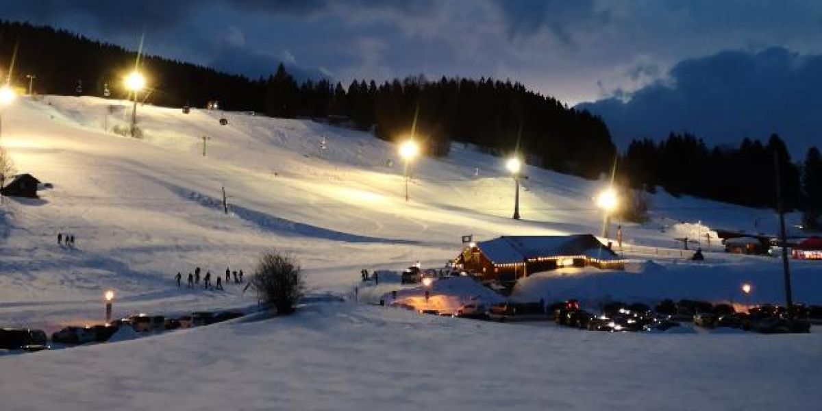 Nachtskifahren auf der Alpspitze in Nesselwang