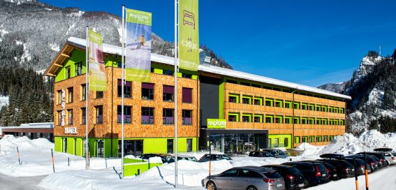 Winter im Explorer Hotel Hinterstoder in Oberösterreich