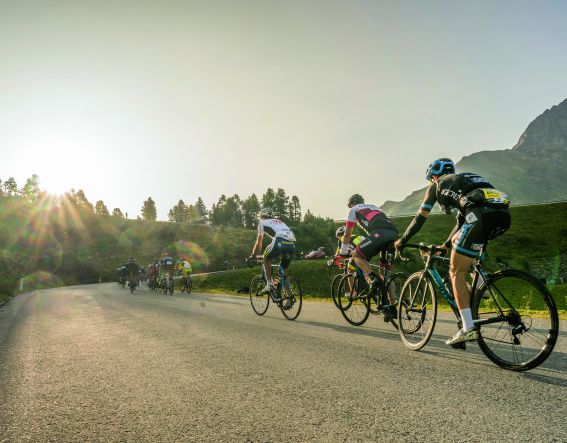 Die letzten Sonennstrahlen beim Radfahren, Fotograf: Lukas Ennemoser