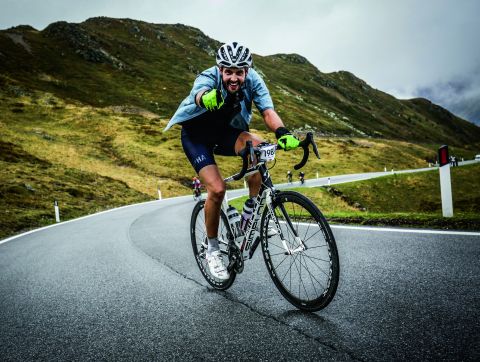 Enthousiaste fietser, fotograaf: Sportograf