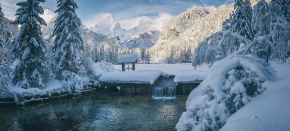 Lo Schiederweiher è il luogo più bello dell'Austria. Visitatelo durante la vostra vacanza all'Explorer Hotel Hinterstoder in Alta Austria.