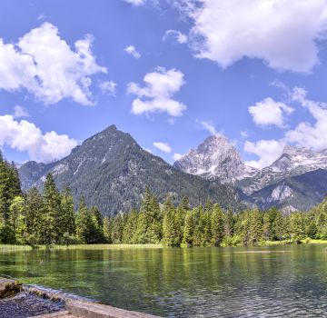 Am Schiederweiher, dem schönsten Platz Österreichs, traumhaftes Panorama genießen