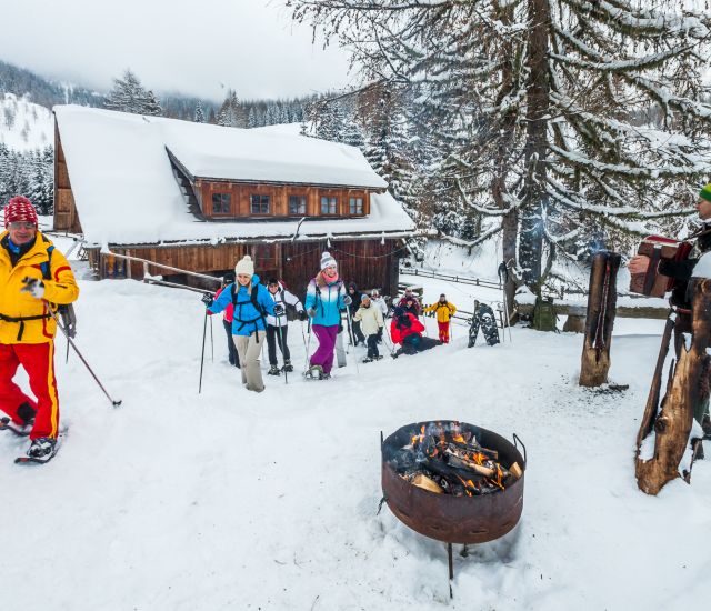 In movimento con le ciaspole