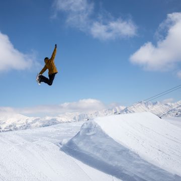 Snowboarden im Skigebiet Hochzillertal-Hochfügen