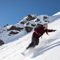 Snowboarden im Urlaub in den Alpen